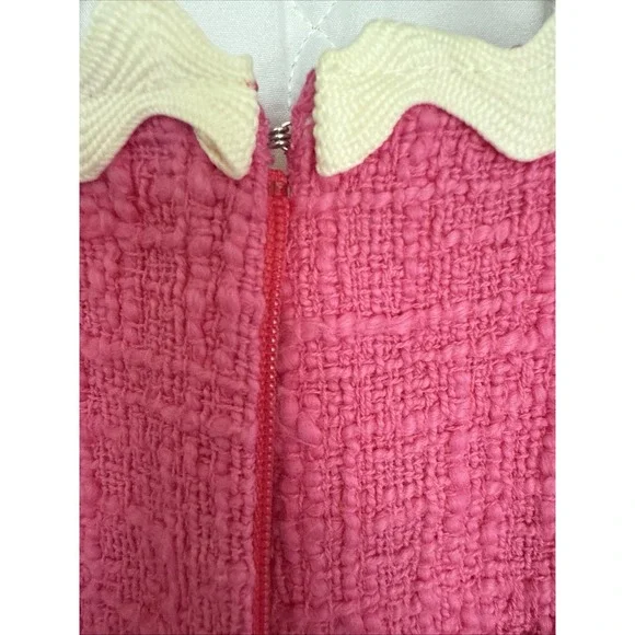 NWT J. Crew Sheathed Tweed Dress Size 0 Sleeveless Preppy Classy Country Club - Picture 6 of 13